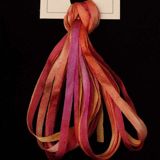 Treenway Silks Ribbon 3.5mm Montano - Autumn Mums