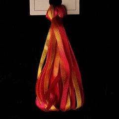 Treenway Silks Ribbon 3.5mm Montano - Red Hot Poker