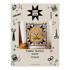 Tremble Hand Flower Sketch Cross Stitch Pattern