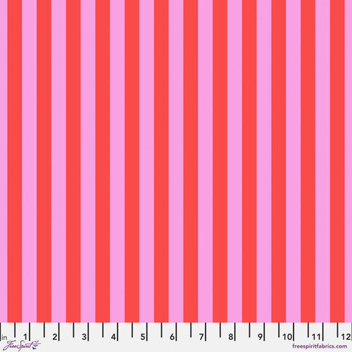 Tula Pink Tent Stripe - Poppy