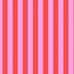 Tula Pink Tent Stripe - Poppy
