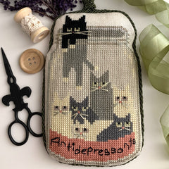 Twin Peak Primitives Antidepressants Cross Stitch Pattern