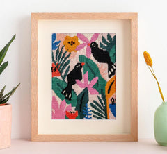 Unwind Studio Myriam Van Neste Colorful Jungle Needlepoint Kit