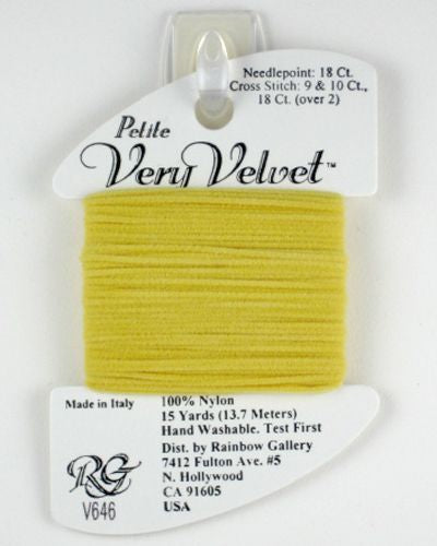 Rainbow Gallery Petite Very Velvet - 646 Medium Yellow