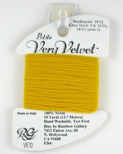 Rainbow Gallery Petite Very Velvet - 670 Yellow Gold