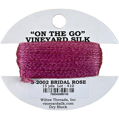 Vineyard Silk Classic On the Go 15 yd Card - 2002 Bridal Rose