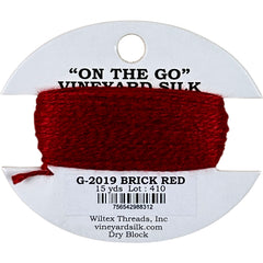 Vineyard Silk Classic On the Go 15 yd Card - 2019 Brick Red