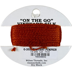 Vineyard Silk Classic On the Go 15 yd Card - 2032 Harvest Pumpkin
