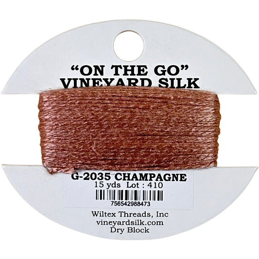 Vineyard Silk Classic On the Go 15 yd Card - 2035 Champagne