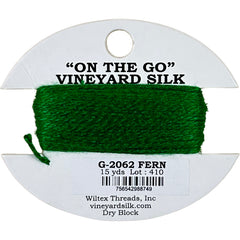 Vineyard Silk Classic On the Go 15 yd Card - 2062 Fern