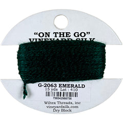Vineyard Silk Classic On the Go 15 yd Card - 2063 Emerald