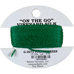 Vineyard Silk Classic On the Go 15 yd Card - 2072 Poison Green