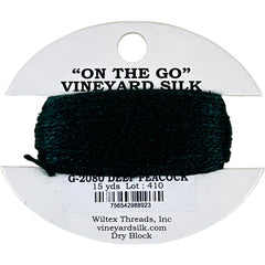 Vineyard Silk Classic On the Go 15 yd Card - 2080 Deep Peacock