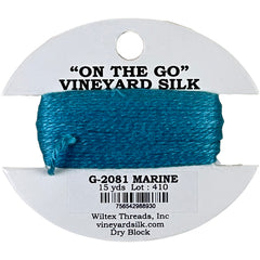 Vineyard Silk Classic On the Go 15 yd Card - 2081 Marine
