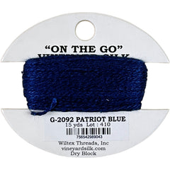 Vineyard Silk Classic On the Go 15 yd Card - 2092 Patriot Blue