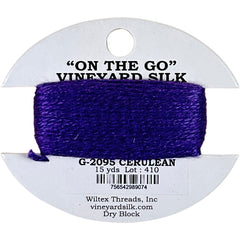 Vineyard Silk Classic On the Go 15 yd Card - 2095 Cerulean