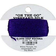 Vineyard Silk Classic On the Go 15 yd Card - 2098 Deep Wisteria