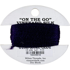 Vineyard Silk Classic On the Go 15 yd Card - 2103 Gothic Grape