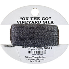 Vineyard Silk Classic On the Go 15 yd Card - 2106 Steel Gray