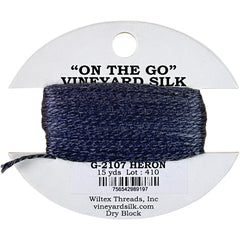 Vineyard Silk Classic On the Go 15 yd Card - 2107 Heron