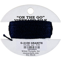 Vineyard Silk Classic On the Go 15 yd Card - 2108 Granite