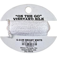 Vineyard Silk Classic On the Go 15 yd Card - 2109 Bright White