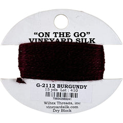 Vineyard Silk Classic On the Go 15 yd Card - 2112 Burgundy