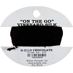 Vineyard Silk Classic On the Go 15 yd Card - 2113 Chocolate