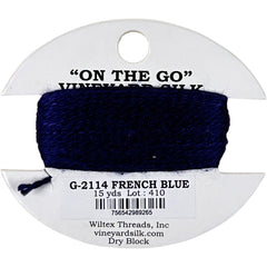 Vineyard Silk Classic On the Go 15 yd Card - 2114 French Blue