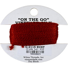Vineyard Silk Classic On the Go 15 yd Card - 2115 Rust