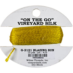 Vineyard Silk Classic On the Go 15 yd Card - 2121 Blazing Sun