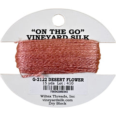 Vineyard Silk Classic On the Go 15 yd Card - 2122 Desert Flower