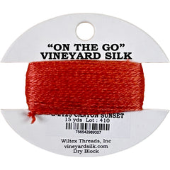 Vineyard Silk Classic On the Go 15 yd Card - 2123 Canyon Sunset