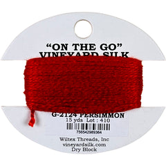 Vineyard Silk Classic On the Go 15 yd Card - 2124 Persimmon