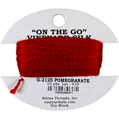 Vineyard Silk Classic On the Go 15 yd Card - 2125 Pomegranate