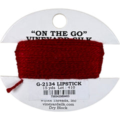 Vineyard Silk Classic On the Go 15 yd Card - 2134 Lipstick