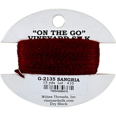 Vineyard Silk Classic On the Go 15 yd Card - 2135 Sangria