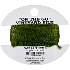 Vineyard Silk Classic On the Go 15 yd Card - 2142 Thyme