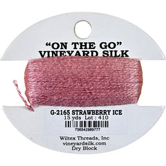 Vineyard Silk Classic On the Go 15 yd Card - 2165 Strawberry Ice