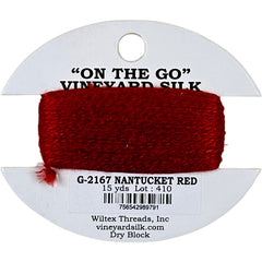 Vineyard Silk Classic On the Go 15 yd Card - 2167 Nantucket Red