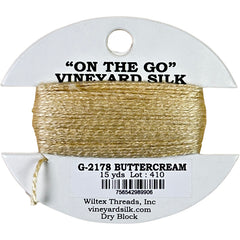 Vineyard Silk Classic On the Go 15 yd Card - 2178 Buttercream