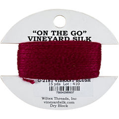 Vineyard Silk Classic On the Go 15 yd Card - 2181 Vibrant Blush