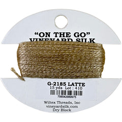Vineyard Silk Classic On the Go 15 yd Card - 2185 Latte