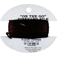 Vineyard Silk Classic On the Go 15 yd Card - 2187 Toffee