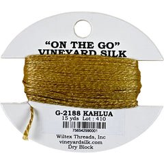 Vineyard Silk Classic On the Go 15 yd Card - 2188 Kahlua