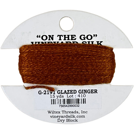 Vineyard Silk Classic On the Go 15 yd Card - 2191 Glazed Ginger