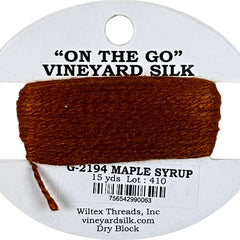 Vineyard Silk Classic On the Go 15 yd Card - 2194 Maple Syrup