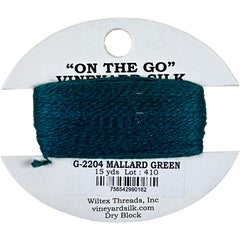 Vineyard Silk Classic On the Go 15 yd Card - 2204 Mallard Green