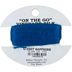 Vineyard Silk Classic On the Go 15 yd Card - 2207 Sapphire