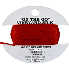 Vineyard Silk Classic On the Go 15 yd Card - 2220 Orange